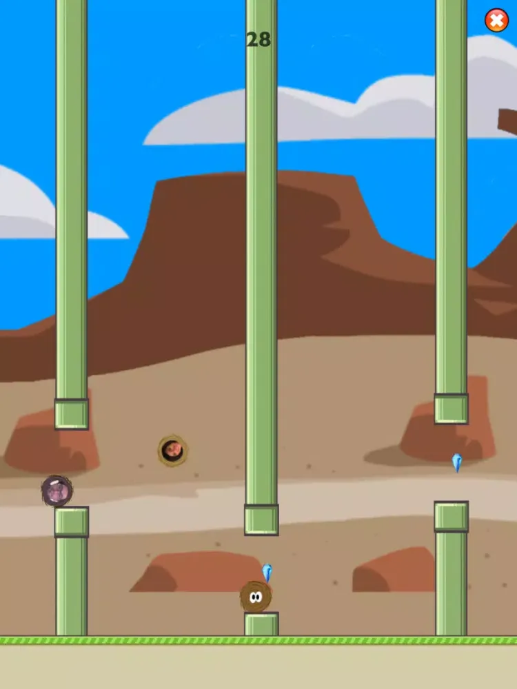 Capturas de pantalla de Flappy Winds Online - Heroes of the Tumbleweed iPad 