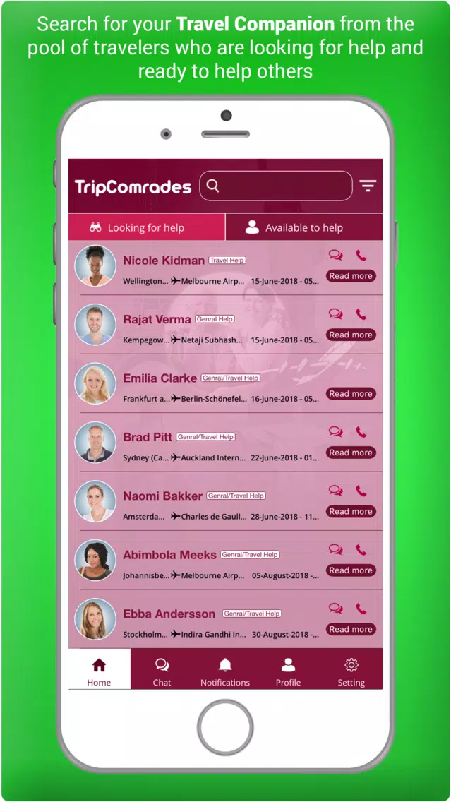 Capturas de pantalla de TripComrades