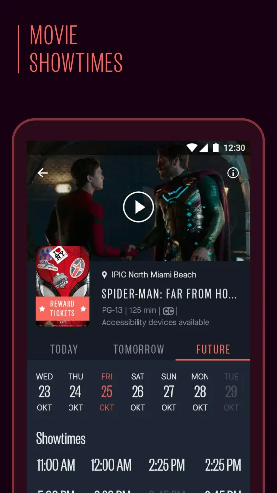 Ảnh chụp màn hình của IPIC Theaters