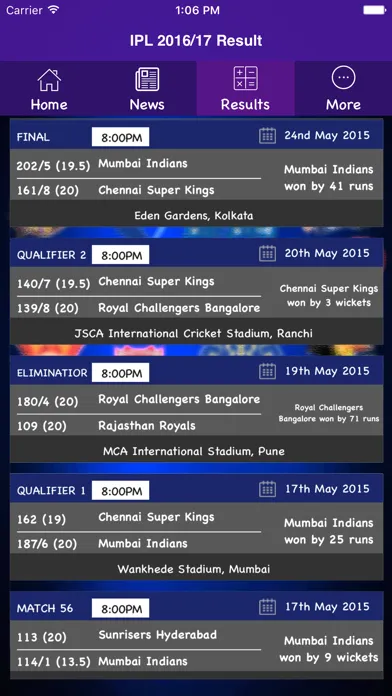 IPL 2018 Live স্ক্রিনশট
