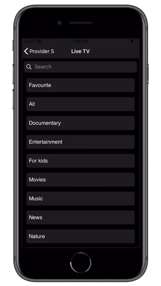 iTV Player स्क्रीनशॉट