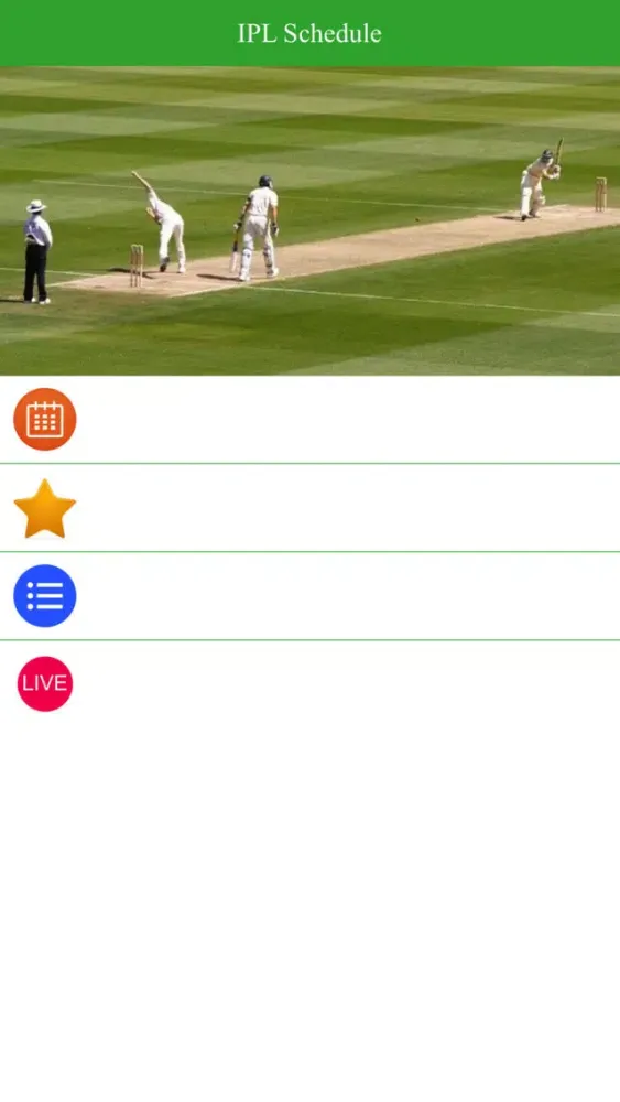 IPL Cricket Schedule India 스크린샷
