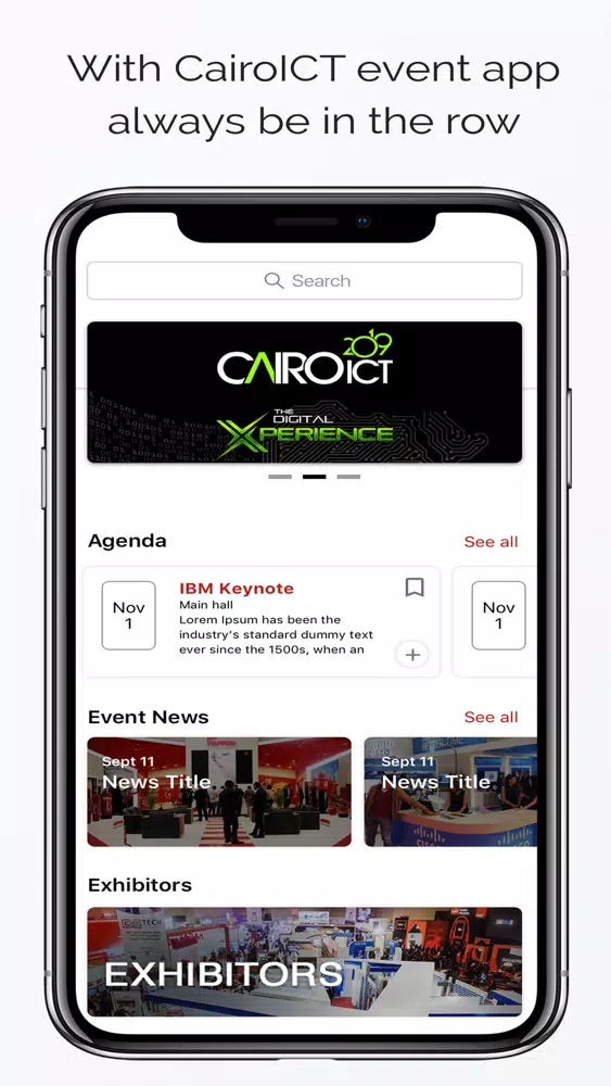 Tangkapan skrin Cairo ICT 2019