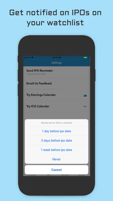 IPO Calendar স্ক্রিনশট