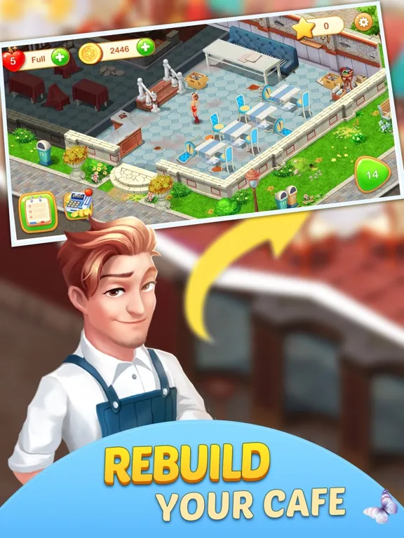 Dream Cafe-Match 3 Crush iPad  Screenshots