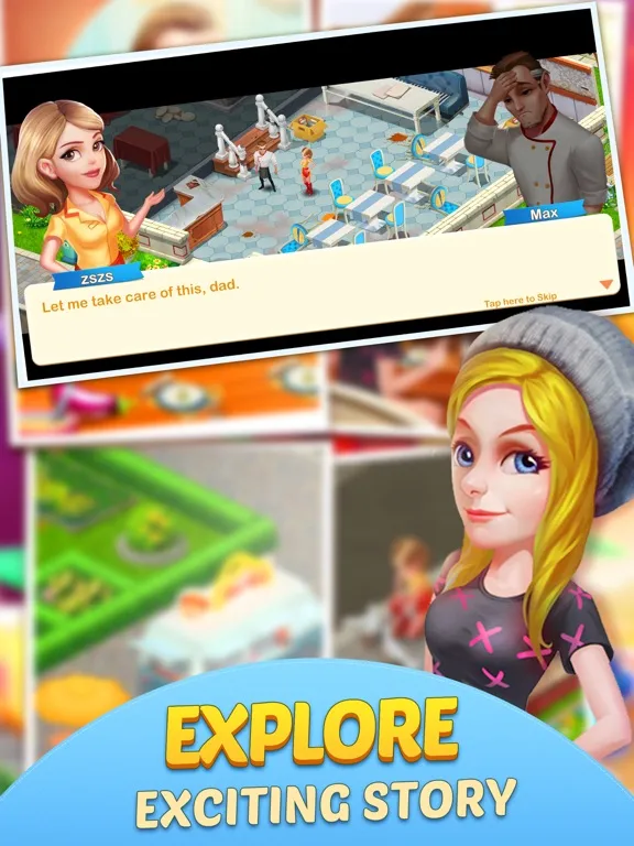 Dream Cafe-Match 3 Crush iPad  Screenshots