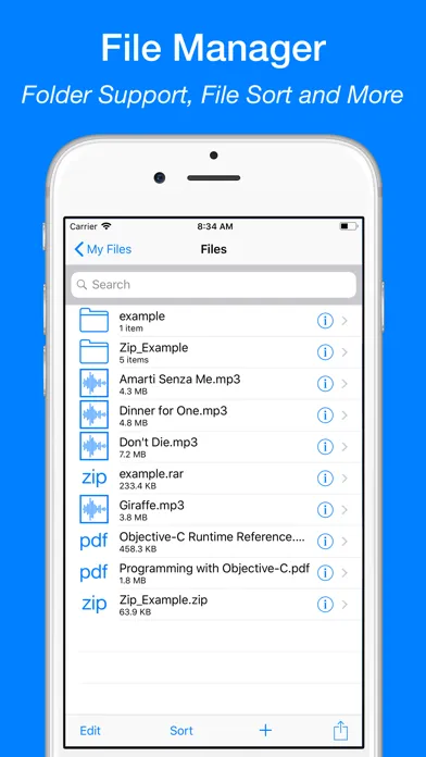 iFiles - File Manager Explorer स्क्रीनशॉट