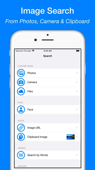 Reverse Image Search App Screenshots