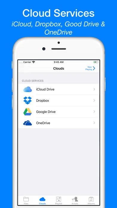 Tangkapan layar Cloud Music Player for Clouds