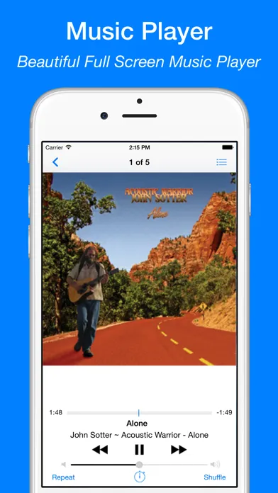 Tangkapan layar Cloud Music Player for Clouds
