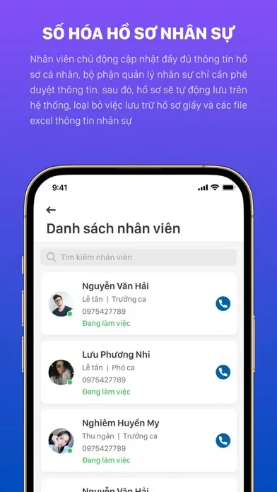 HRM Nhân Viên Screenshots