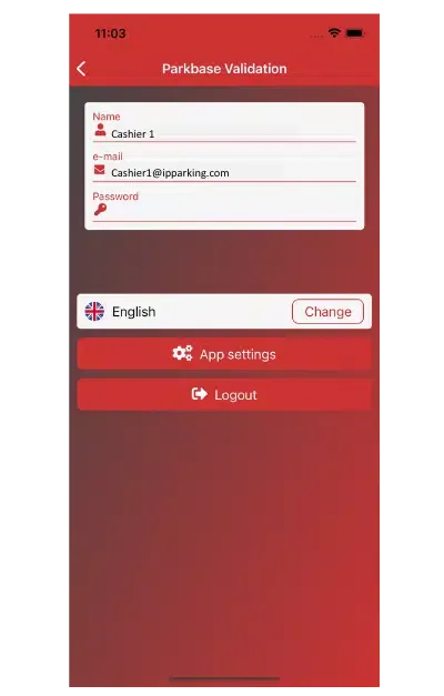 Parkbase - Validation Screenshots