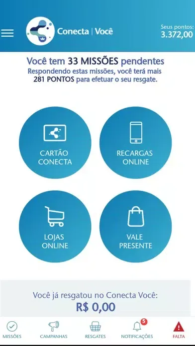 Ảnh chụp màn hình của Contecta Você