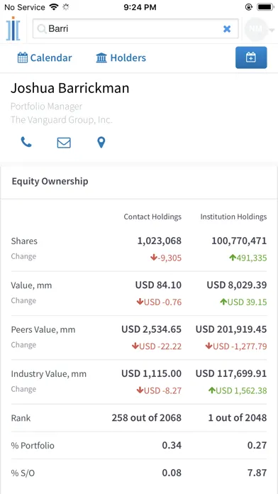 Tangkapan skrin BD Corporate Mobile