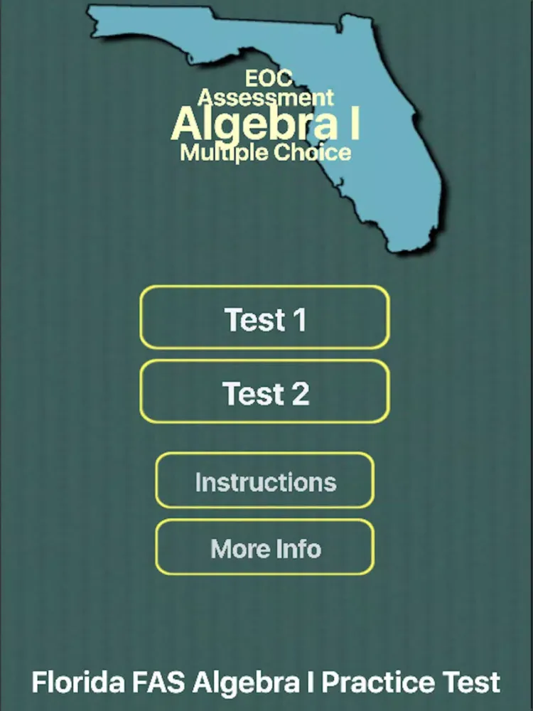 تصاویر FL FAS Algebra I Practice Test iPad 