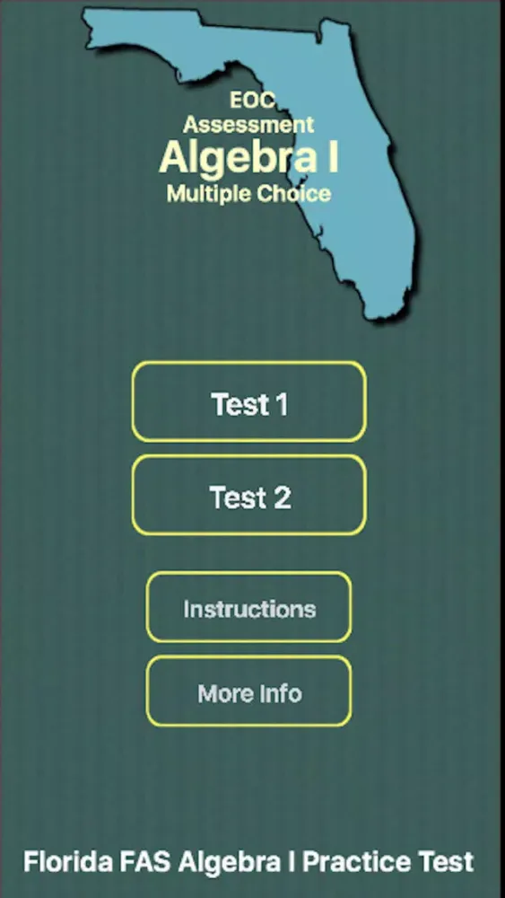 تصاویر FL FAS Algebra I Practice Test