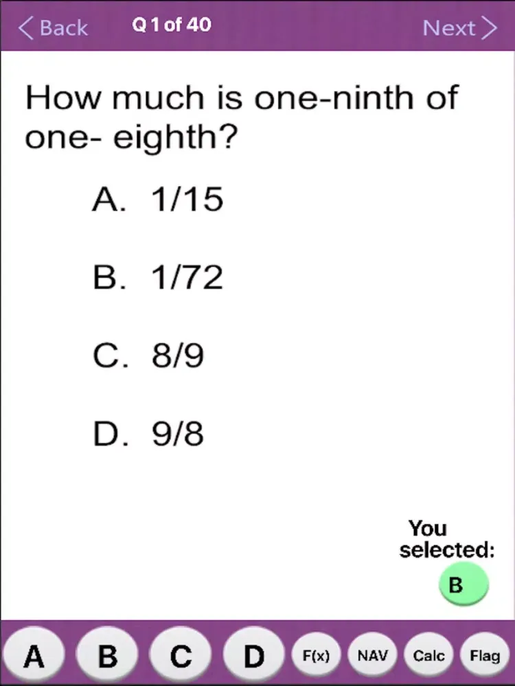 Zrzuty ekranu PAPAmath Practice Test iPad 