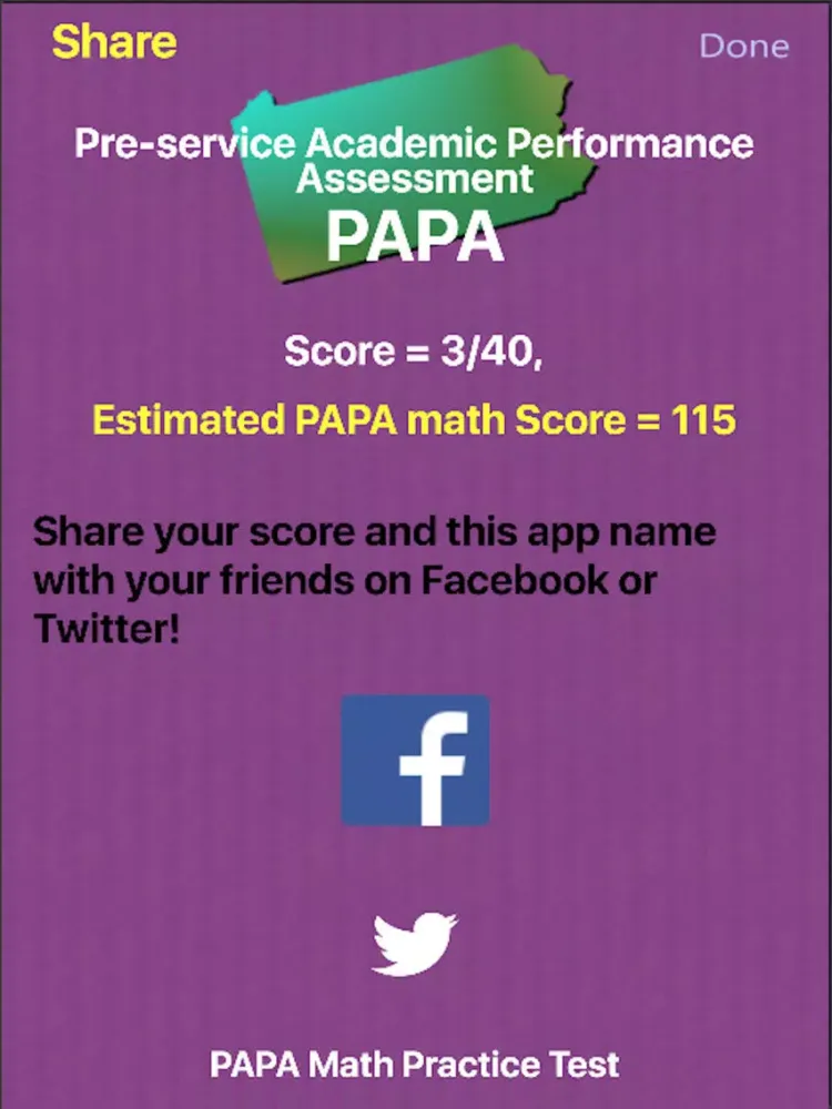 Zrzuty ekranu PAPAmath Practice Test iPad 