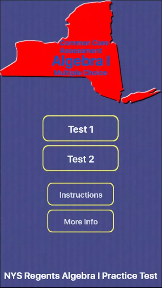 Screenshot di NY Regents Alg I Practice Test