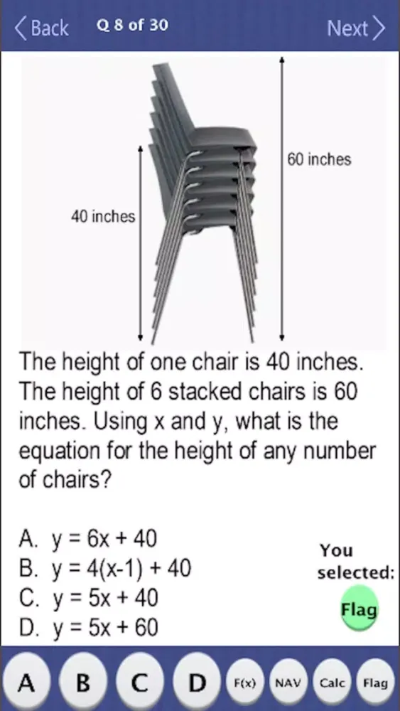 Screenshot di NY Regents Alg I Practice Test