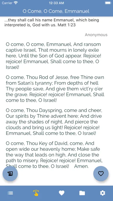 Zrzuty ekranu Hymns and Songs of Zion