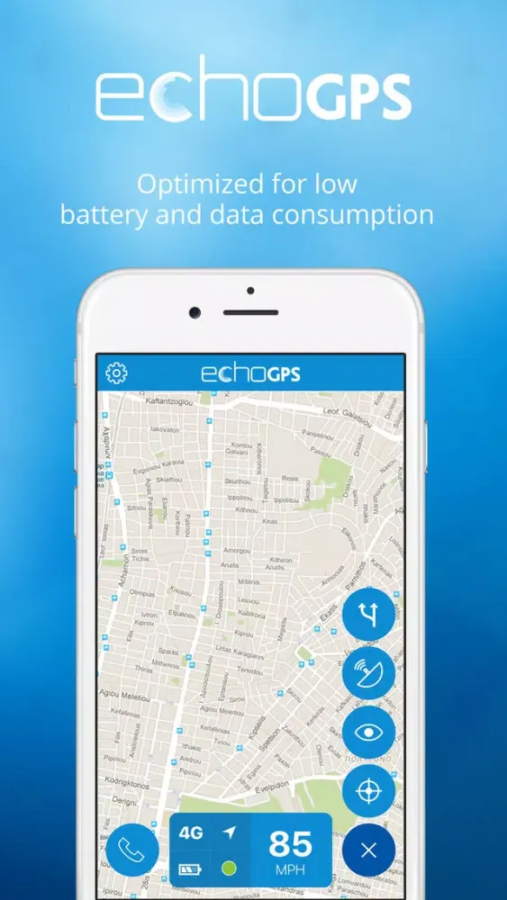 Tangkapan skrin echoGPS