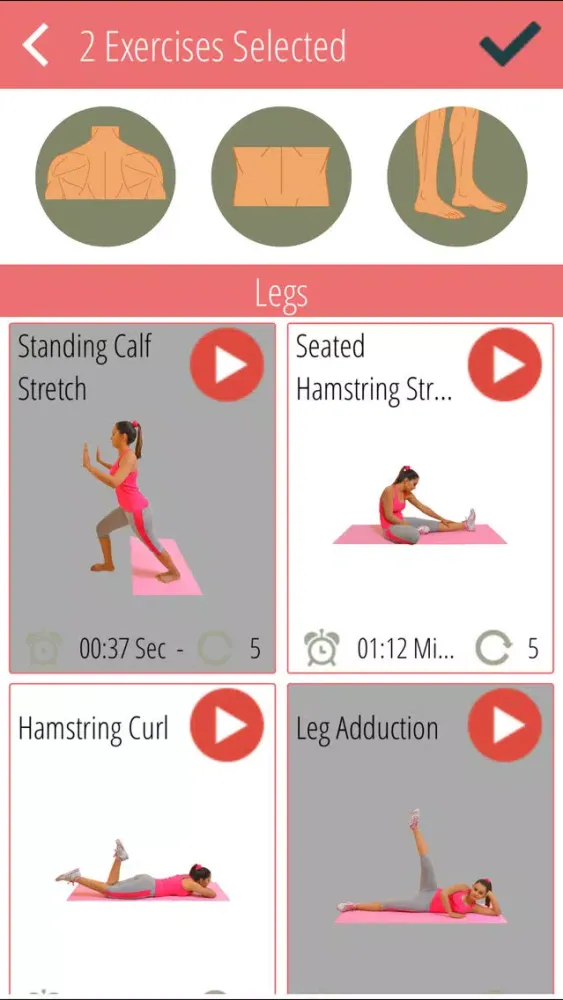 Back & Leg Stretching Exercises应用截图