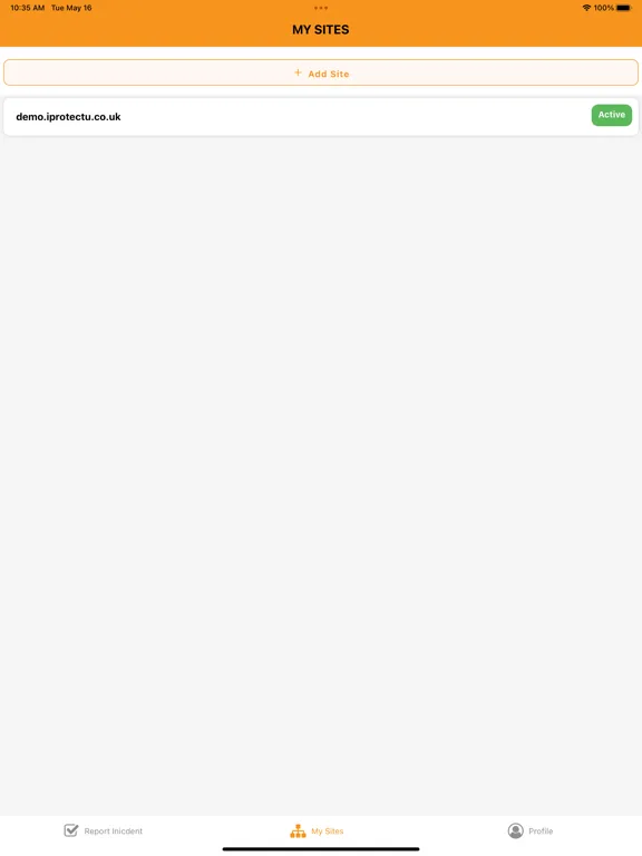 iProtectU Incident iPad  スクリーンショット