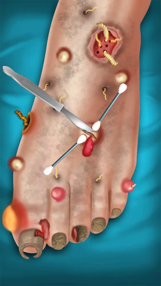 ภาพหน้าจอของ ASMR Salon: Foot Care Hospital
