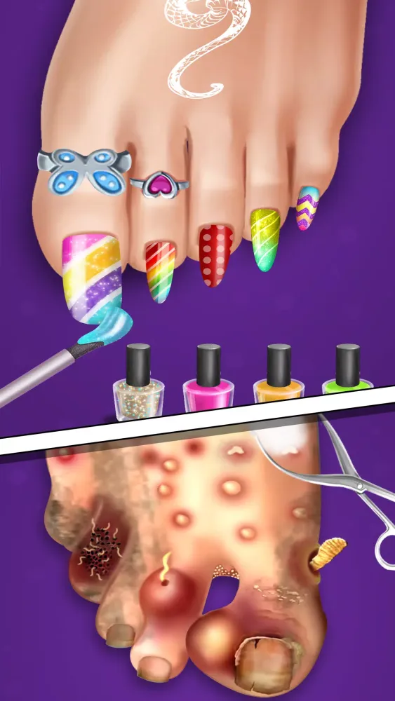 ภาพหน้าจอของ ASMR Salon: Foot Care Hospital