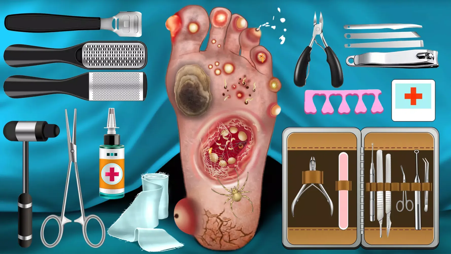 ภาพหน้าจอของ ASMR Salon: Foot Care Hospital