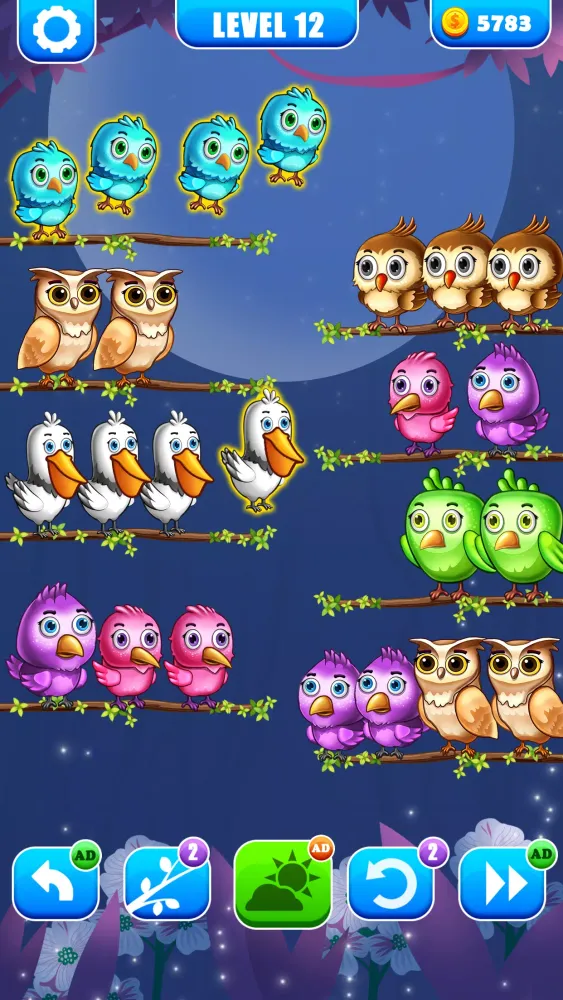 Zrzuty ekranu Color Bird Sort - Puzzle Games