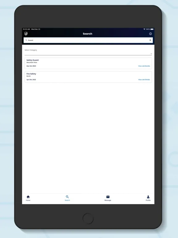 Captures d'écran de IPS Security Service Provider iPad
