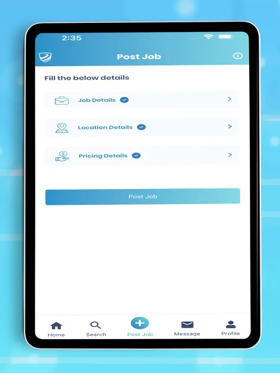 IPS Security Service Requester iPad  Screenshots