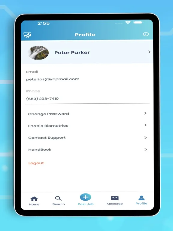 IPS Security Service Requester iPad  Screenshots