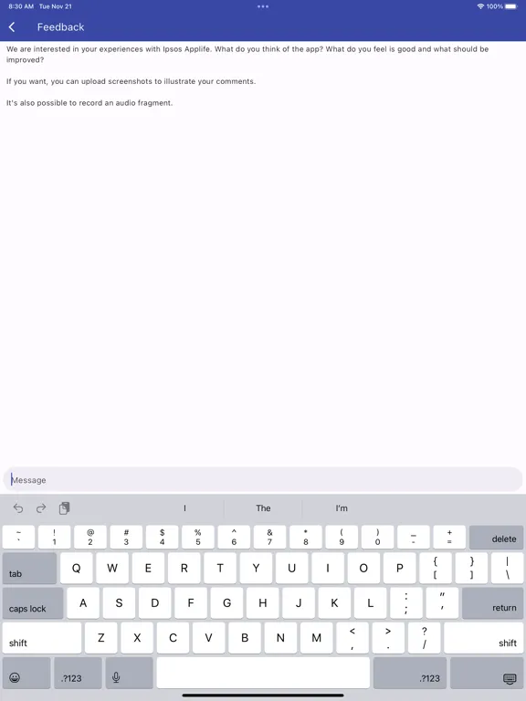 Ipsos AppLife iPad  스크린샷