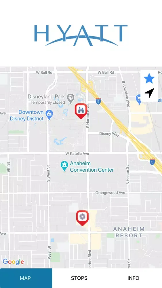 Zrzuty ekranu Hyatt Regency OC Shuttles
