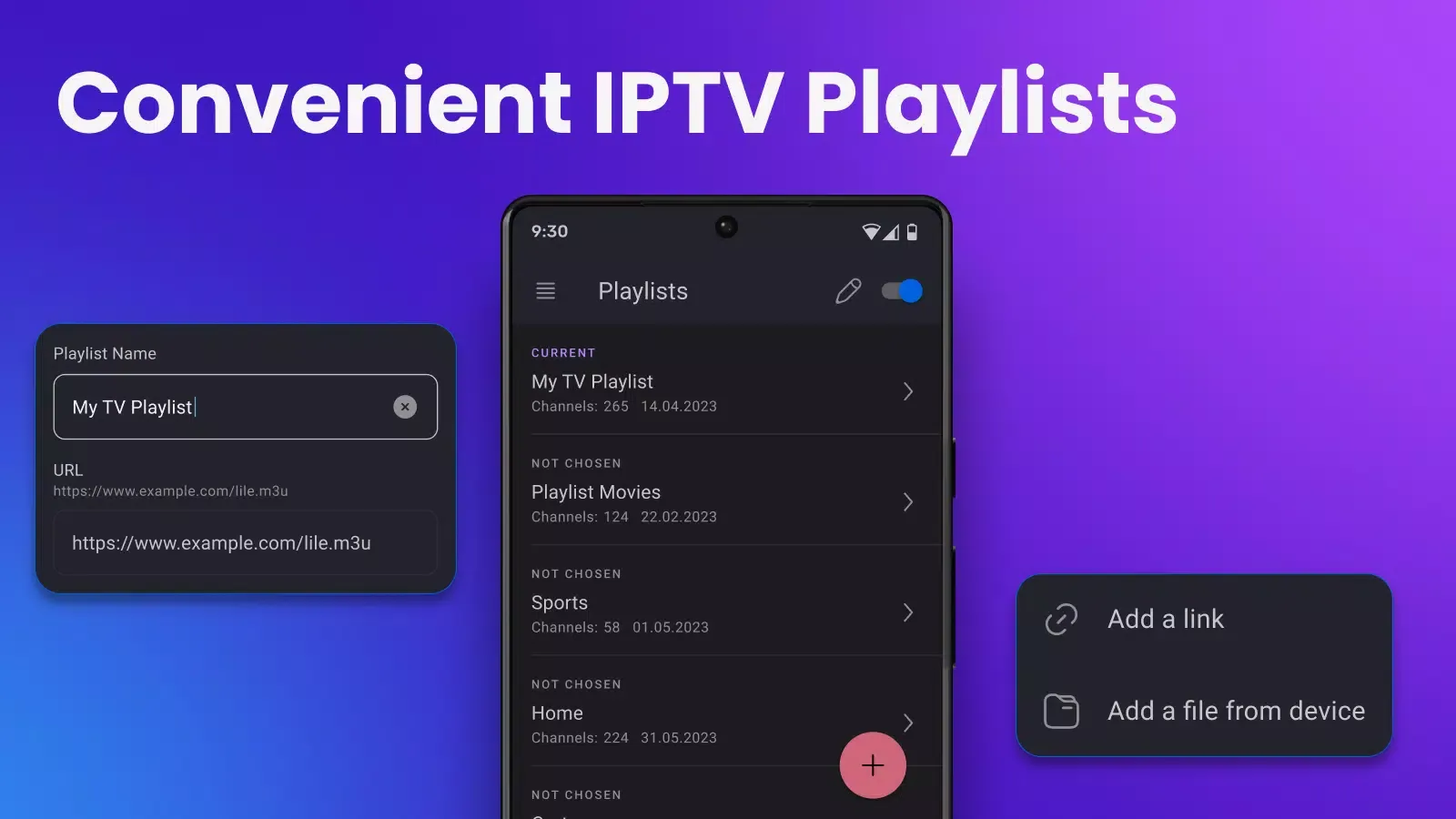 Capturas de tela do IPTV
