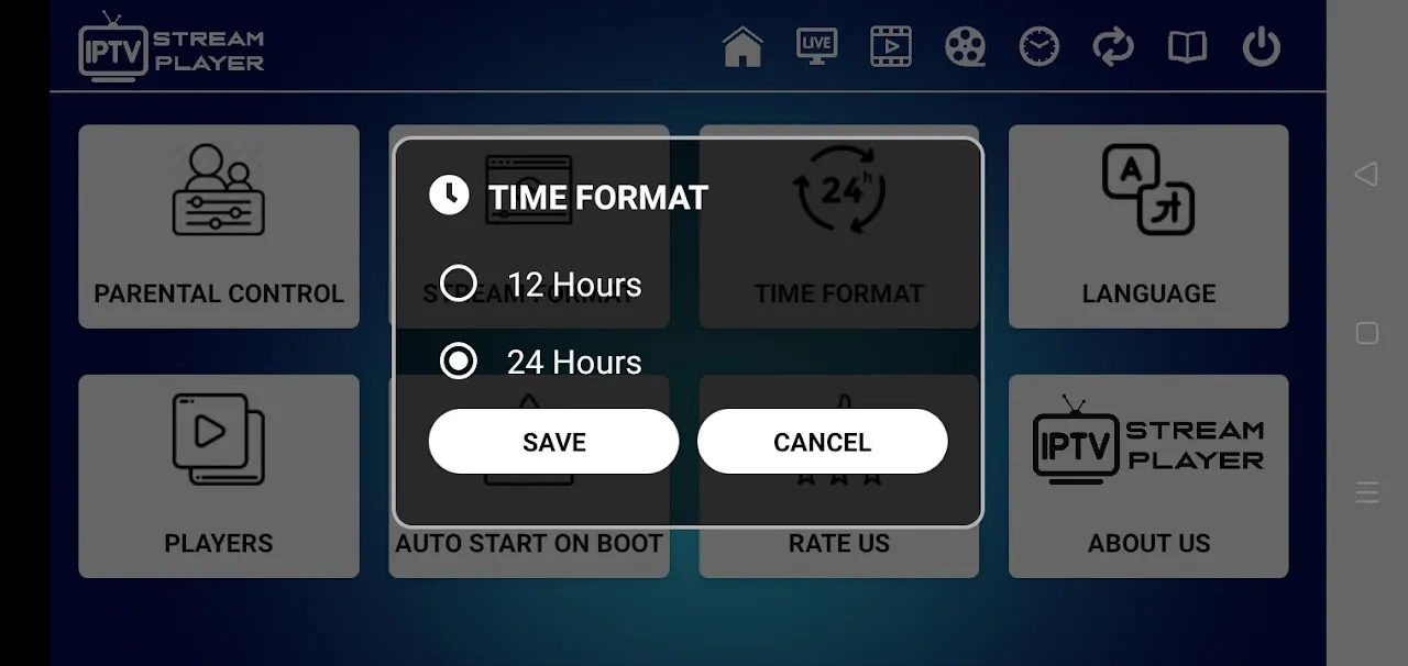 IPTV Stream Player Screenshots