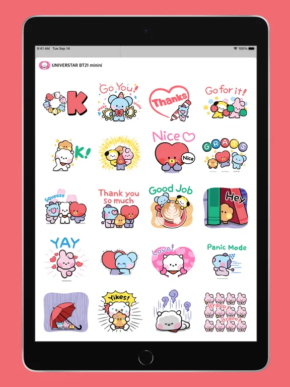 Captures d'écran de UNIVERSTAR BT21 minini iPad 