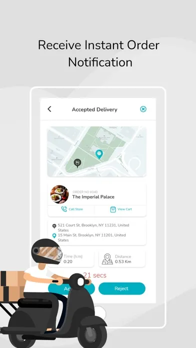 Capturas de pantalla de iQ Delivery Driver