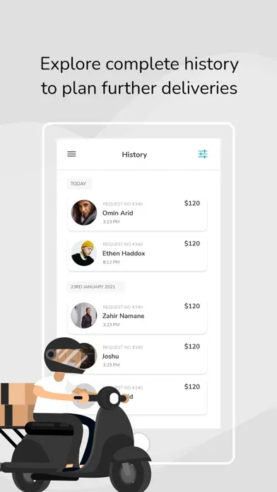 Capturas de pantalla de iQ Delivery Driver