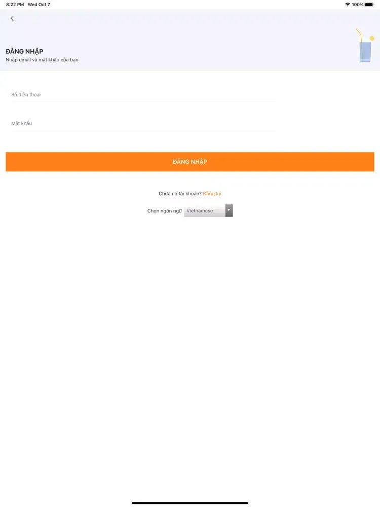 Zrzuty ekranu IQI FOOD BOOKING iPad 