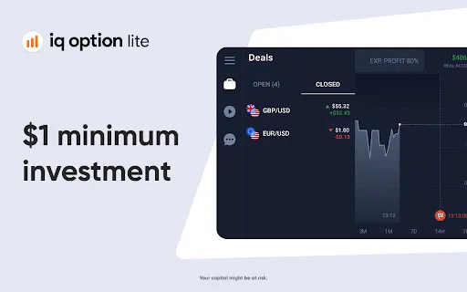 Capturas de tela do IQ Option Lite – Trading app