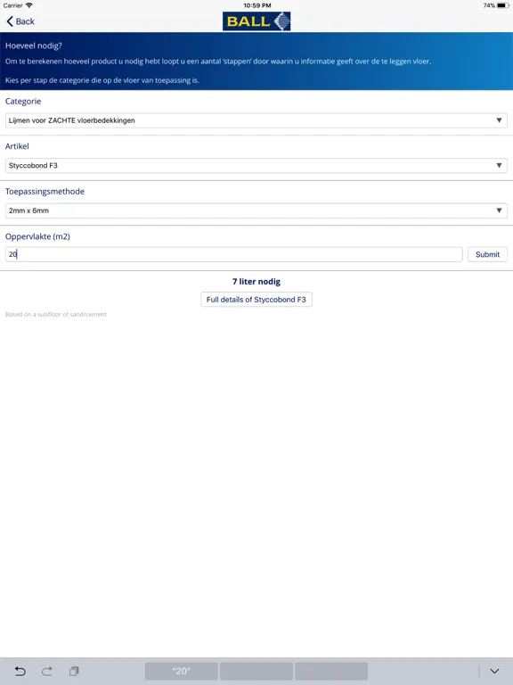 Aanbevolen Lijm Gids (RAG) iPad  Screenshots