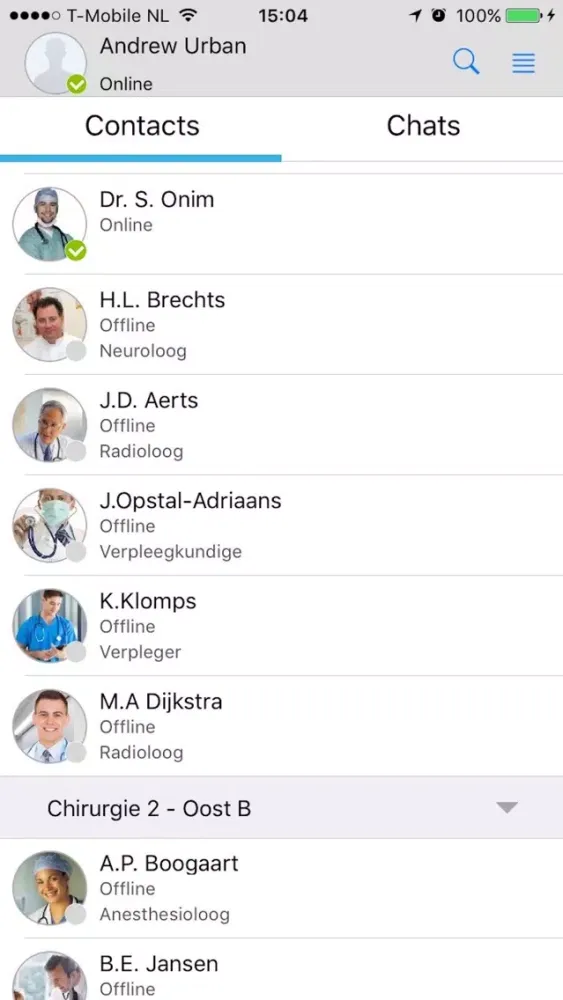 ภาพหน้าจอของ IQ Secure Messenger