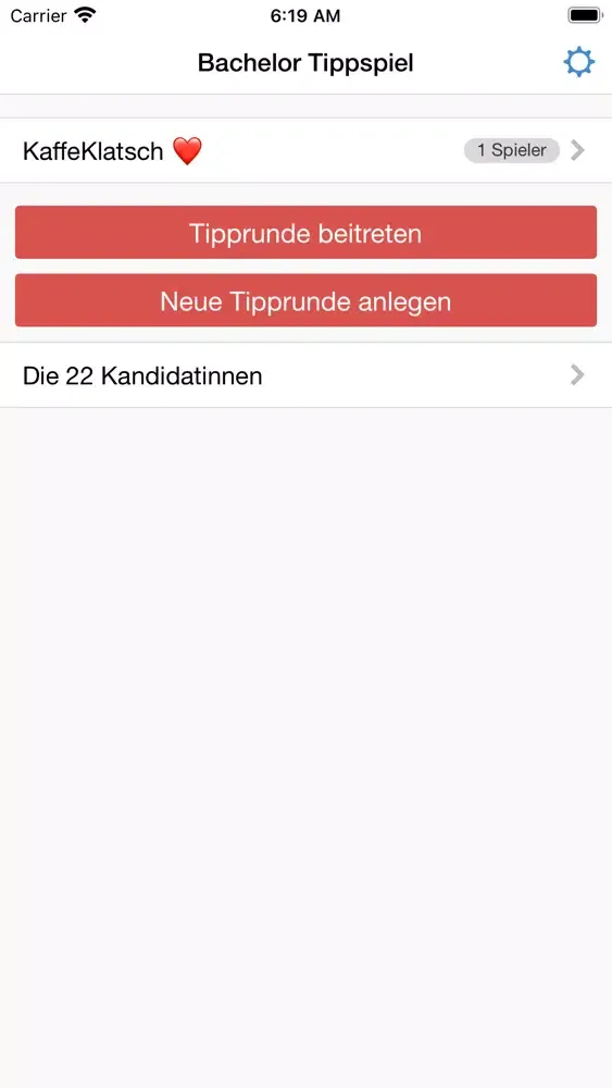 Bachelor Tippspiel Ekran Görüntüleri