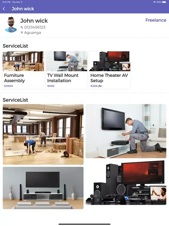 Captures d'écran de Handyman Service App iPad 