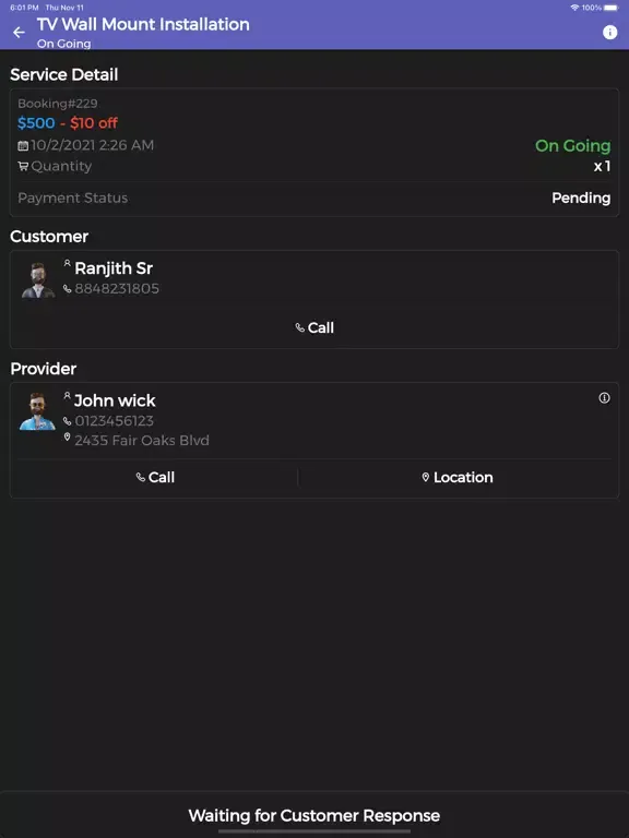Captures d'écran de Handyman Service App iPad 