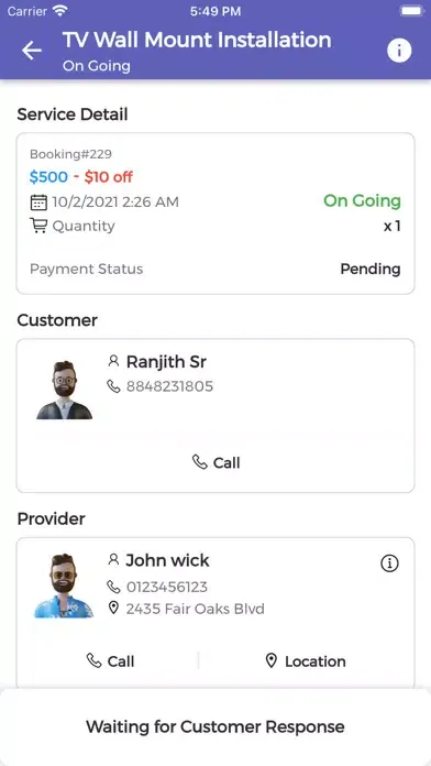 Captures d'écran de Handyman Service App